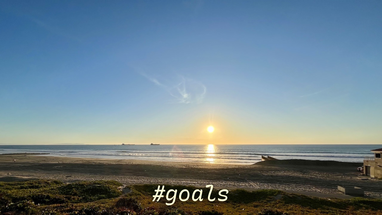 sunset at Dockweiler Beach